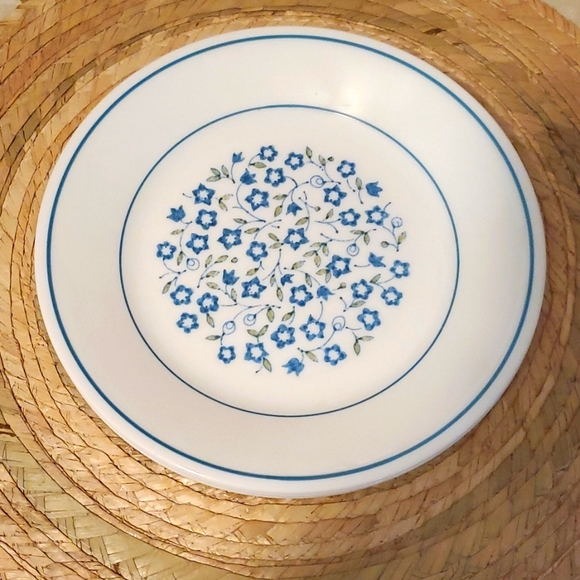 4 Blue Heather Bread Plates - Picture 2 of 4